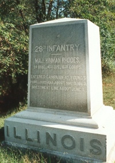 Monument 28th Illinois Infantry (Union)