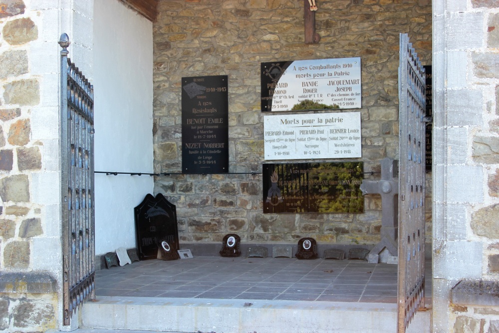Memorial Chapel & Field Cross Soldier Frans Pirard Cemetery Nassogne #3