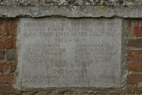 Oorlogsmonument Aldworth