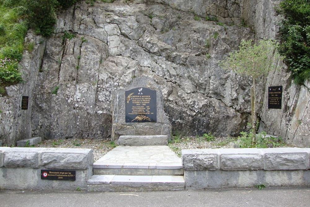 Monument Oorlogen Indochina en Algerije Canton de Accous #1