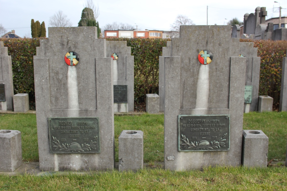 Belgische Graven Oudstrijders Grivegne Bois-de-Breux Begraafplaats #2