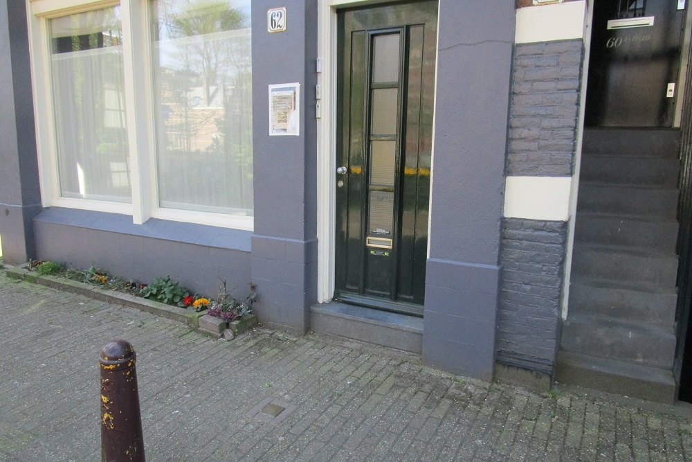 Stumbling Stone Nieuwe Prinsengracht 62 #2
