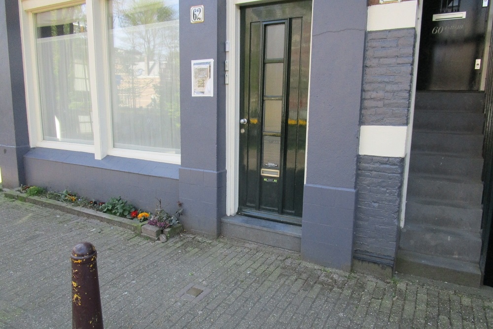 Stolperstein Nieuwe Prinsengracht 62 #2