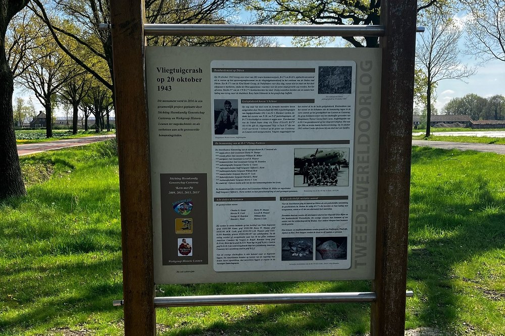 Monument Plane Crashes And Emergency Landings Second World War In Venray Municipality #2