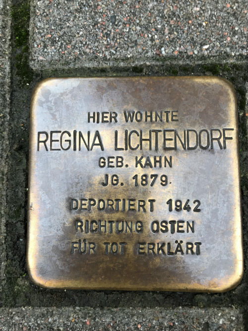 Stolperstein Kreuzstraße 18a #2
