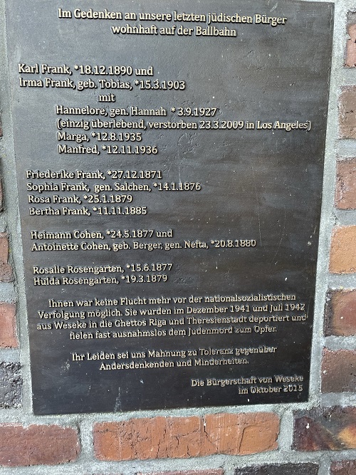 Joods Monument Weseke #3