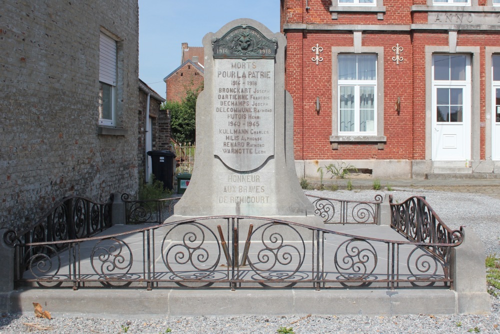 Oorlogsmonument Remicourt	