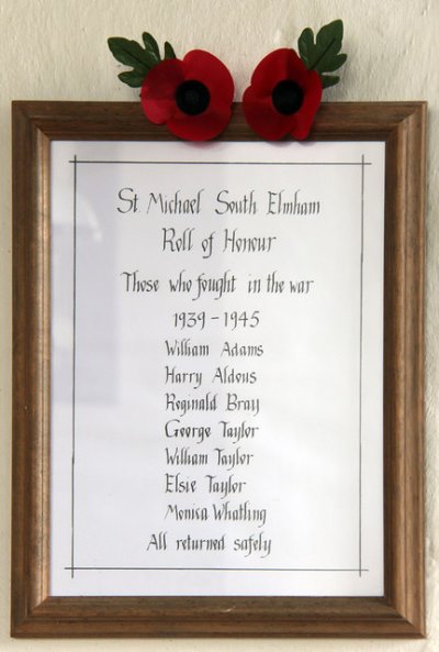 Roll of Honours St. Michael Church #1