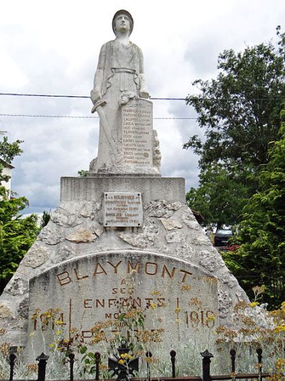 Oorlogsmonument Blaymont