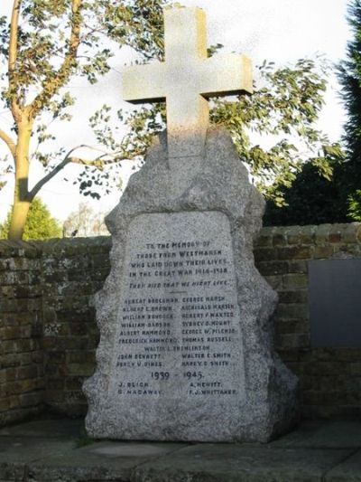 Oorlogsmonument Westmarsh