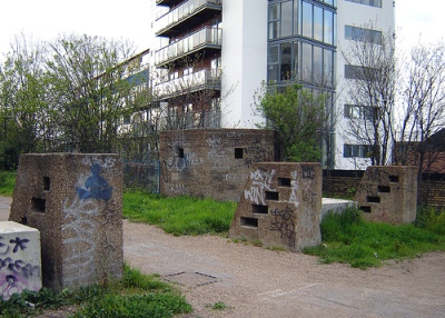 Tankversperring en Bunker Wick Lane