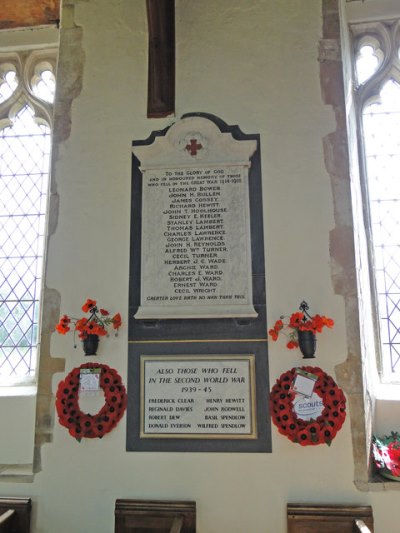 Oorlogsmonument St. Mary Church Roughton #1