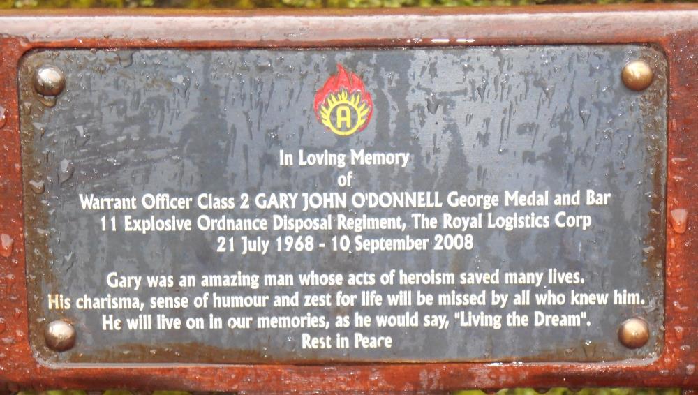 Remembrance Bench Gary John O'Donnell #2