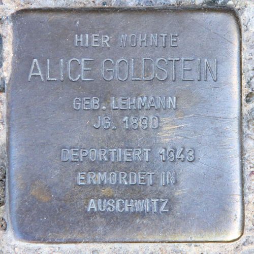 Stolpersteine Goethepark 13 #1