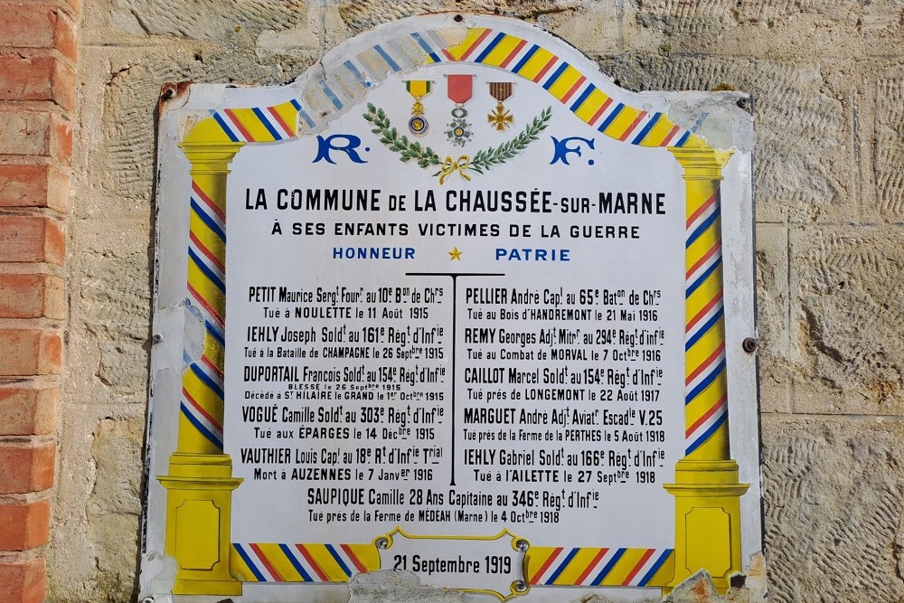 Gedenkteken La Chausse-sur-Marne #3