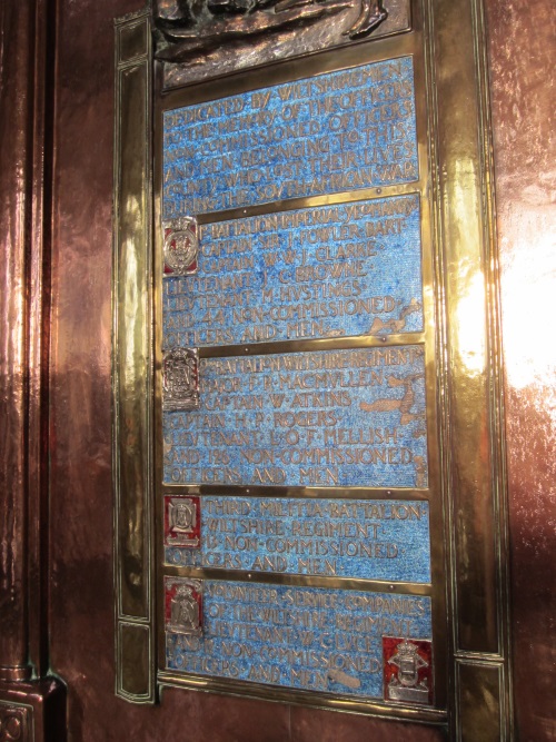 Memorials Anglo-Boer War Salisbury Cathedral #3