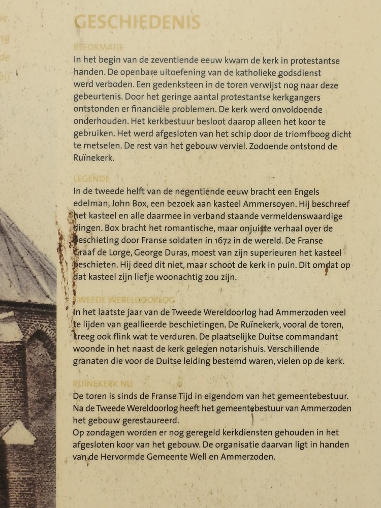 Oorlogsschade Ruïnekerk Ammerzoden #3