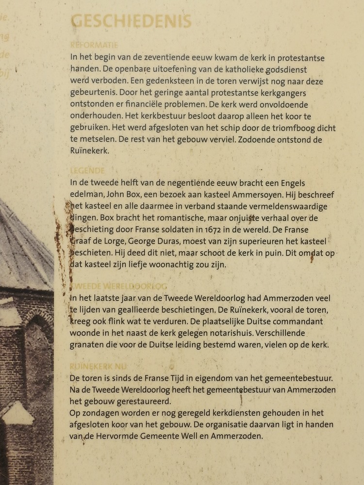 Oorlogsschade Runekerk Ammerzoden #3