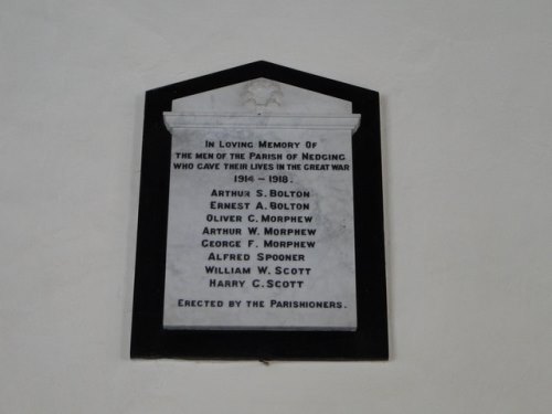 War Memorial Nedging Church