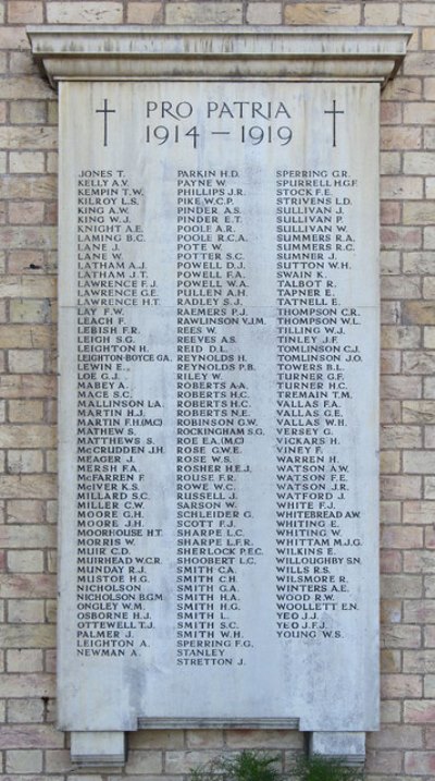 War Memorial St. Luke Church