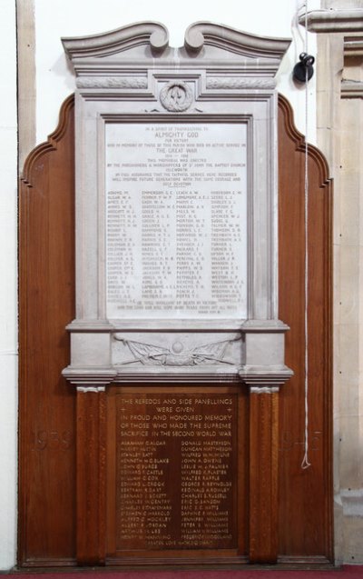 War Memorial St. John the Baptist Church