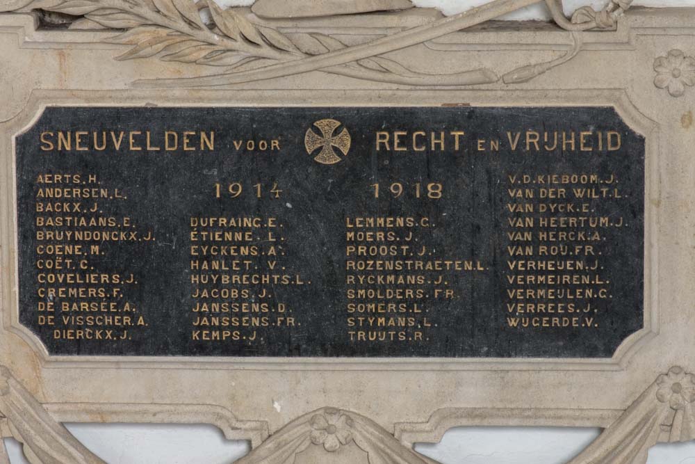 Memorial Stone Fallen Former Pupils Saint-Victor Institute Turnhout #2