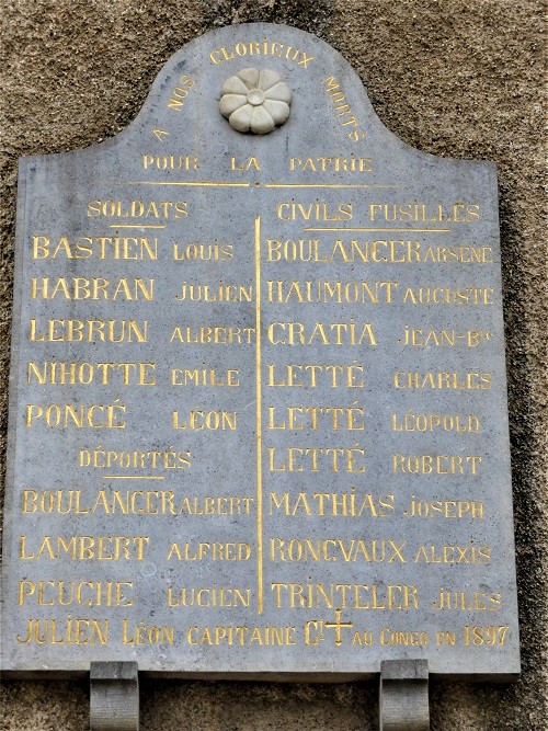 Commemorative Plaque Saint-Léger - Saint-Léger - TracesOfWar.com