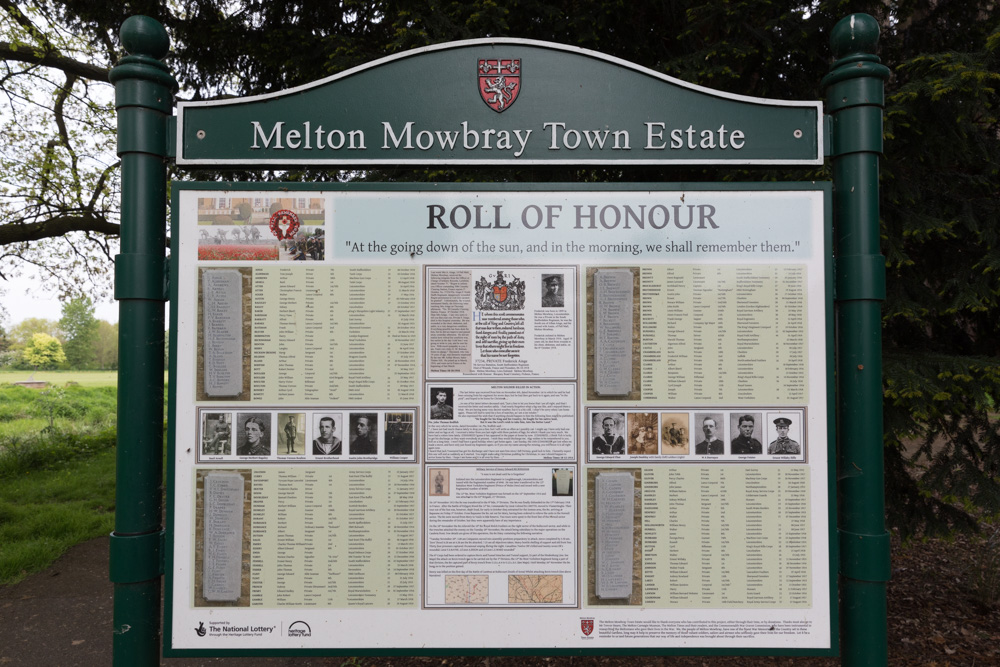Namenlijsten Omgekomen Militairen Melton Mowbray #5