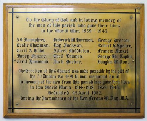 War Memorial North Strand Church & St. Barnabas's Church