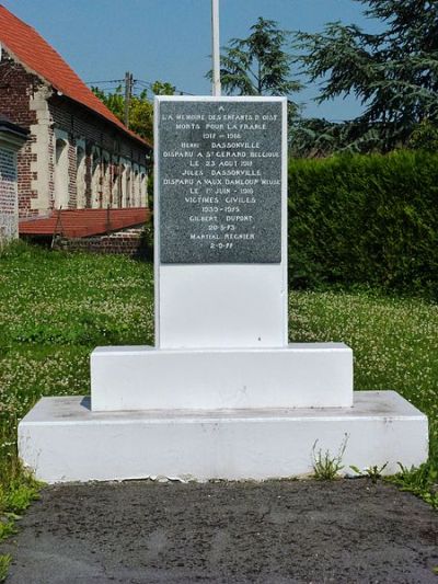 Oorlogsmonument Oisy