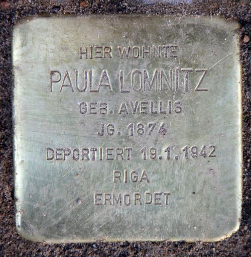 Stolperstein Spielhagenstrae 13 #1