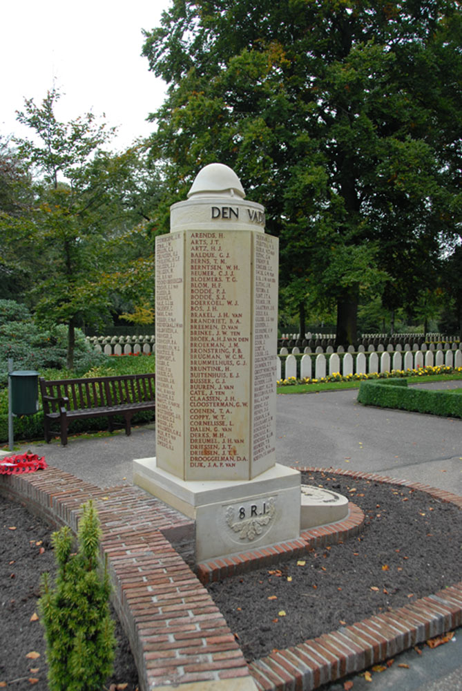 Memorial 8 R.I. Dutch Military Cemetery Grebbeberg #5