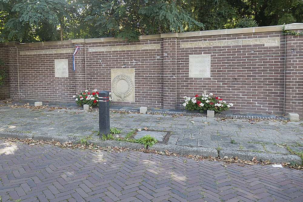 Memorial and Bullet Impacts Execution 20 March 1945