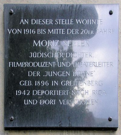 Memorial Moriz Seeler #1