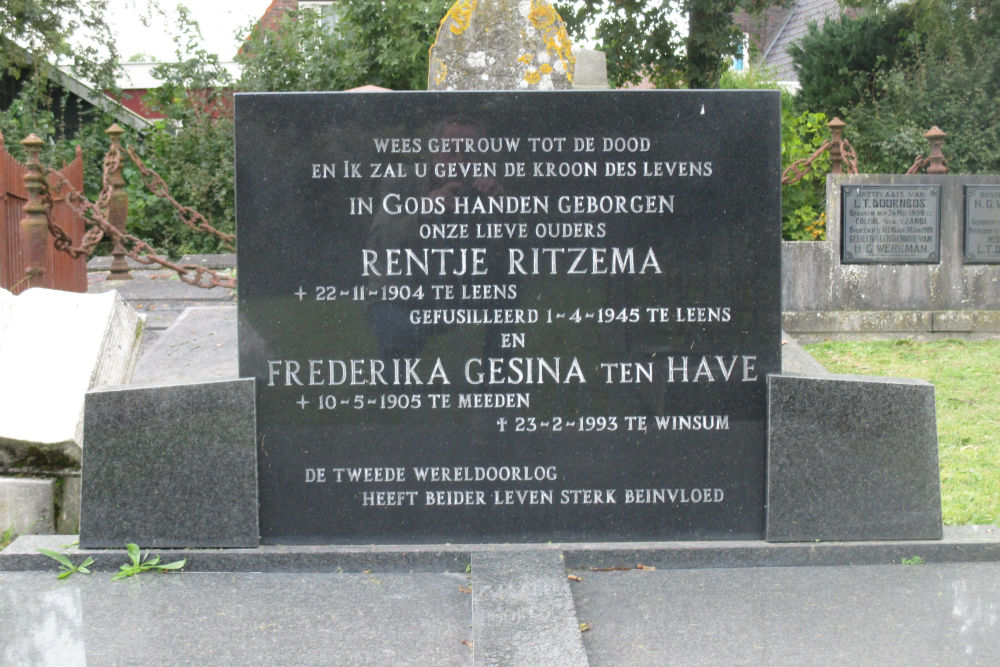 Dutch War Grave General Cemetery Leens #2