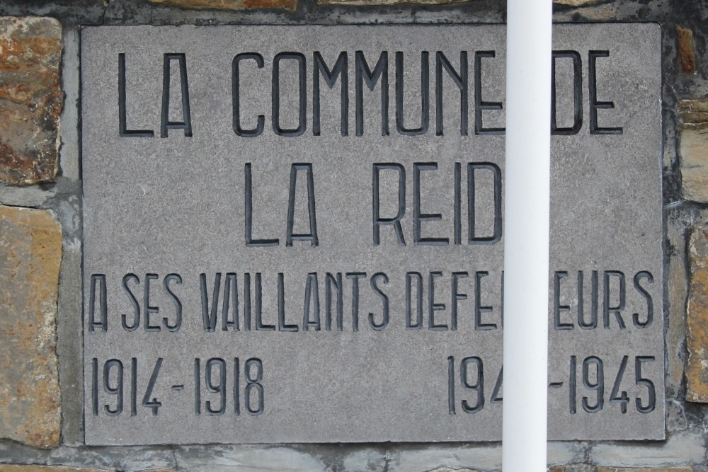 Oorlogsmonument Begraafplaats La Reid	 #2