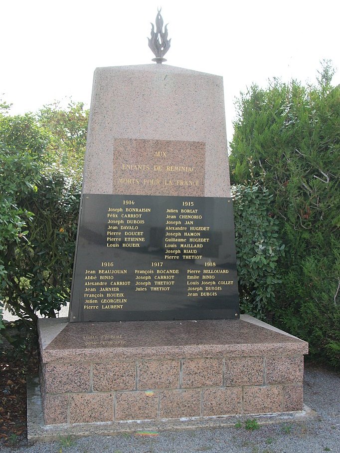 Monument Eerste Wereldoorlog Rminiac