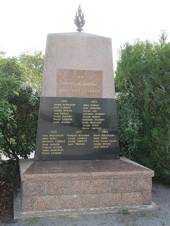 Monument Eerste Wereldoorlog Rminiac #1