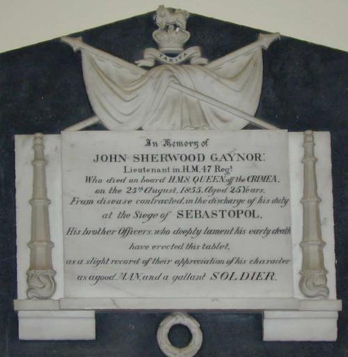Memorial Lieutenant John Sherwood Gaynor