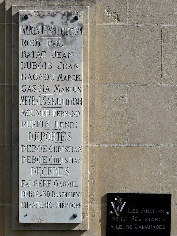 Monument Omgekomen Verzetsstrijders Prigonrieux #2