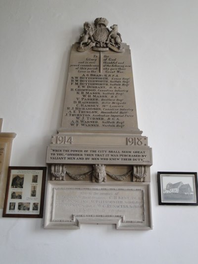 World War I Memorial St. Peter and St. Paul Church