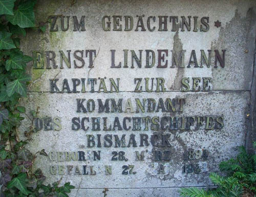 Memorial Text Captain at Sea Ernst Lindemann #1