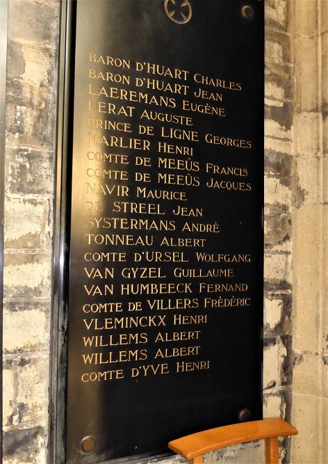 Memorial in St. Michael and St. Gudula Cathedral #3