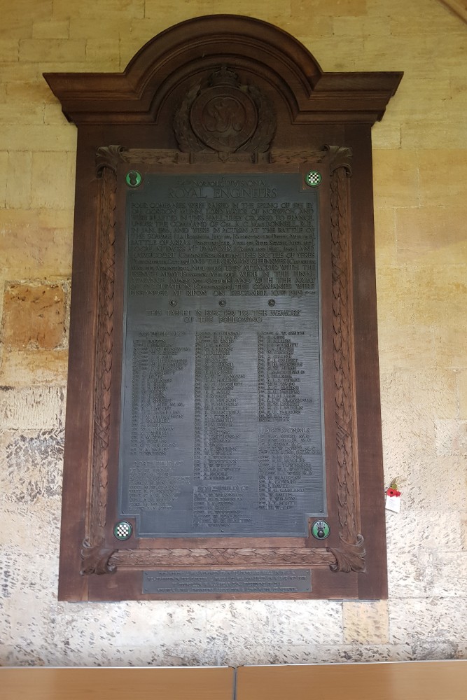 War Memorial Norwich Cathedral - Royal Engineers #1