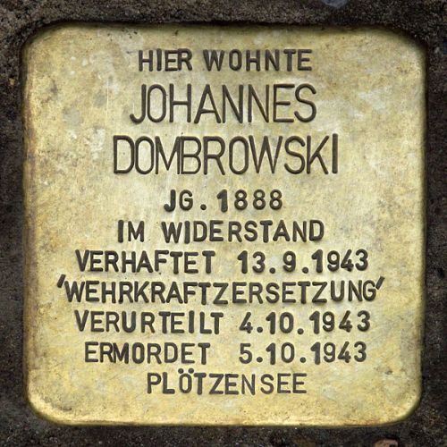 Stumbling Stone Mareschstraße 14 #1