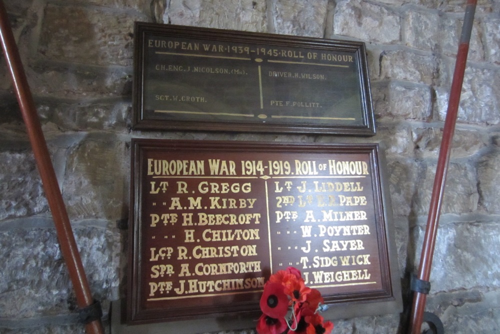 War Memorial St. Peters Church Osmotherley