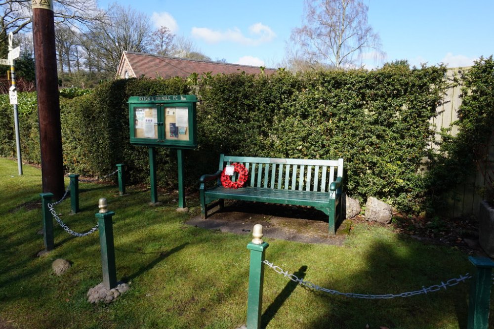 Remembrance Bench Ryton #1