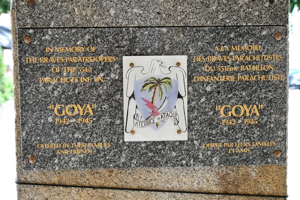 Monument 551st Parachute Battallion Saint-Martin-Vésubie