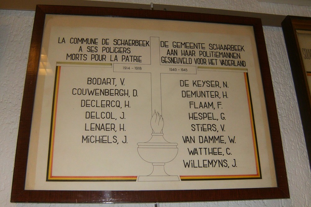 Gedenkteken Gesneuvelde Politiemannen Schaarbeek #1