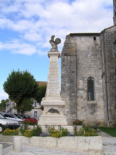 Oorlogsmonument Blanzac-Porcheresse #1